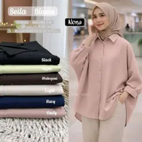 Blouse Wanita Cotton Premium Import Bangkok | Free Size Fit M–XXXXL | Adem & Nyaman Dusty