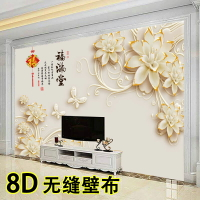風景牆紙 電視機背景牆壁紙客廳裝飾壁畫現代簡約8d立體影視牆布大氣款2021『XY27222』