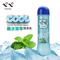 【日本 中島化學】酷涼薄荷潤滑液 PEPEE COOL MINT REFRESH LOTION 360ml 1入(水性 潤滑液 涼感 KY)