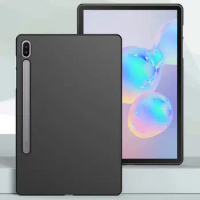 For Samsung Galaxy Tab S6 10.5 2019 SM-T860 SM-T865 T860 T865 Tablet Case Soft Silicone Shell Flexible Black Cover