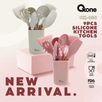 Spatula Set Oxone Ox 958 Sutil Silicone Kitchen Tools 9 Pcs