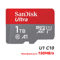 SanDisk 128GB 256GB 512GB 1TB Ultra microSDXC UHS-I Memory Card with Adapter - Up to 140MB/s, C10, U1, Full HD, A1, MicroSD Card