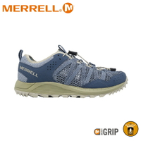 【MERRELL 美國 女 WILDWOOD AEROSPORT 速乾透氣健走鞋《冰河藍》】ML068148/運動鞋/戶外鞋