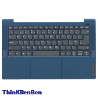 UK English Blue Keyboard Upper Case Palmrest Shell Cover For Lenovo Ideapad 5 14 14IIL05 14ARE05 14ALC05 14ITL05 5CB0Y88867