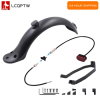 Durable Scooter Mudguard for Xiaomi Mijia M365 M187 Pro Electric Scooter Tire Splash Fender with Rear Taillight Back Guard Wing