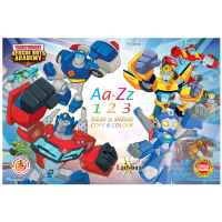 LADYBUG TRANSFORMER RESCUE BOTS ACADEMY - Aa - Zz 123 COPY & COLOUR - TF2 SERIES