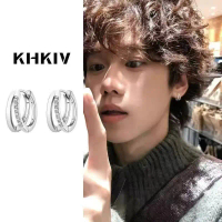 2026 Fashionable Men's Clip-on Earrings Simple Earrings High-end Men's Ear Piercing Earrings Minimal