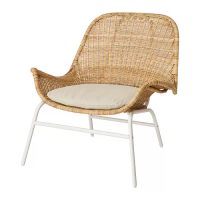 FRYKSÅS 扶手椅及腳凳, 籐製/risane 自然色