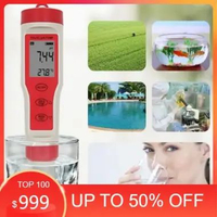EZ9908 Digital PH Meter 4 in 1 PH TDS EC Temp Tester Replace Probe Wat