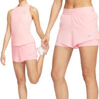 【NIKE 耐吉】As Nk Swift Df Mr 2n1 Shrt 女款 粉色 雙層 中腰 運動 短褲 HJ5377-607