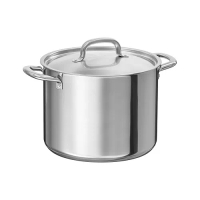 IKEA 365+ 附蓋湯鍋, 不鏽鋼, 8 公升