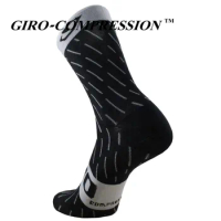 GIRO-COMPRESSION New Cycling Socks Top Quality Professional Brand Sport Socks Breathable Bicycle Sock Outdoor Racing Big Size