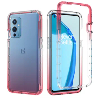 360 Full Body Transparent Silicon Case OnePlus 9 Pro Nord N100 N200 N10 Colorful TPU Bumper Hybrid Anti Shock Armor Phone Cases