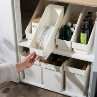 廚房櫥柜收納筐塑料多功能桌面收納盒帶滑輪大號整理籃置物儲物盒