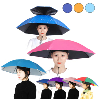 Yarra Payung Pancing Kepala Lipat Topi Anti Sinar Uv Headband Kokoh Bahan Tebal Plastik Blue Pink Ub