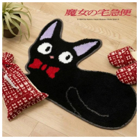 【日本 SENKO】魔女宅急便 JIJI  小黑貓 地毯 地電 玄關地墊 床邊地毯(平行輸入)