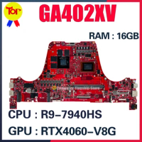 KEFU GA402XI Mainboard For ASUS ROG Zephyrus G14 Gaming GA402XV GA402X Laptop Motherboard R9-7940HS 