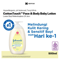 JOHNSON'S Cotton Touch Face & Body Baby Lotion 500ml - Losion Skincare Bayi Newborn Kulit Sensitif
