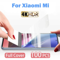 100 Pcs/Pack Hydrogel Film For Xiaomi Mi 13 12 Screen Protector Mi 11 10 9 Lite Ultra T Pro TPro 12X 12S Note 10 11i 9X 9Se 5G
