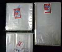 Plastik PP bening bungkus makanan dan barang ukuran 15x25 15x30 15x35 tebal 0,3 micron berat 1 kg