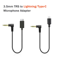3.5mm TRS to Lightning Type-C USB C For iPhone Android Audio Cable Boya RODE SYNCO Wireless Microphone Adapter Cable