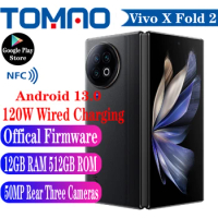 Vivo X Fold 2 5G Foldable Phone Snapdragon 8 Gen 2 Octa Core 8.03" 2K+120Hz E6 Screen 4800mAh 120W 50MP Rear Three Cameras NFC