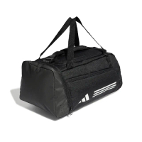 【adidas 愛迪達】健身包 Essentials 3-Stripes 黑 白 大空間 可調肩帶 可拆 旅行袋 手提包(IP9862)