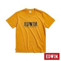 EDWIN 復古LOGO短袖T恤-男-土黃色