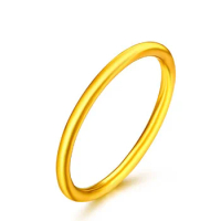 24k pure gold rings 3d hard gold finger rings gold circle ring simple rings 999 real gold engagement rings for couples