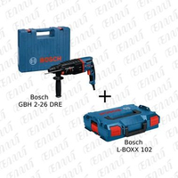 Bosch GBH 2-26 DRE Mesin Bor Rotary Hammer + Bosch L-Boxx 102 Tool Box Kotak Perkakas