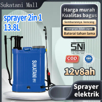 Sprayer Elektrik 13.8 liter Manual 2 in 1 Semprotan disinfektan hama Knapsack tengki semprotan rumpu