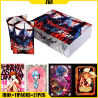HUANHAI VOL.2 EVA Cards Asuka Ayanami Rei Anime Figure Collection Cards Mistery Box Board Games Toys Birthday Gifts for Kids