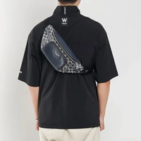 Tas COACH RACER MONOGRAM DENIM NAVY WAIST BAG 100% ORIGINAL