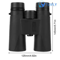 12x Powerful Binoculars Telescope High Powered Waterproof Binoculars with Tripod Phone Adapter Clip for Bird Watching Hunting