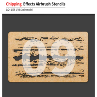 Chipping Effects Airbrush Stencils Cardboard Tool for 1/24 1/35 1/48 Scale Model Gundam Scenery Parts