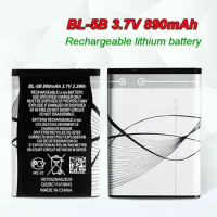 BL 5B Battery 890mAh 3.7V Lithium Batteries for Nokia 5300 5320 5500 N80 N90 7360 3230 5070 3220 6120c Mobile Phone Bl5b Cell