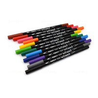 (P1 - XẢ KHO) BÚT BRUSH MARKER MARVY UCHIDA LE PLUME II (12 MÀU CƠ BẢN)