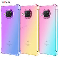 For Xiaomi Mi 10T Lite 5G Rainbow Gradient Shockproof phone Case For Xiaomi 10T Pro 5G Corners Soft Silicon Translucent Cover