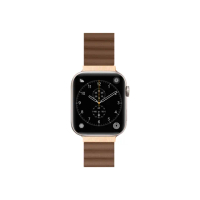 【LAUT 萊德】Apple Watch 42/44/45/49mm 磁吸時尚錶帶-咖啡