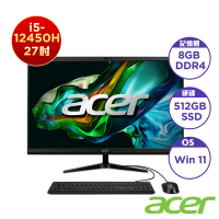 Acer 宏碁 C27-1800 27型AIO桌上型電腦(i5-12450H/8GB/512G/Win11)