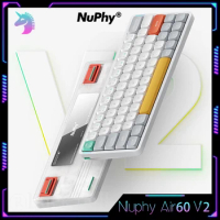 Nuphy Air60 V2 Mechanical Keyboard Bluetooth Wireless Keyboard Low Axis Ultra-Thin Keyboards 3mode Customization Quiet Keyboards
