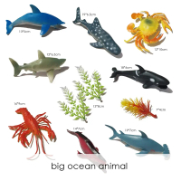 Edufuntoys - Ocean World Jumbo 8Pcs/ Mainan Hewan Laut Isi 8 Ukuran Ikan Karet