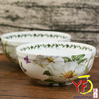 ★堯峰陶瓷★韓國 韓式飯碗 5吋骨瓷碗缽 白山茶 單入