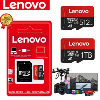 Lenovo Micro SD Card 100% TF Memory Card Class 10 High Speed A1 256GB U3 4K Cartao De Memoria Flash Memory TF Mecard C10