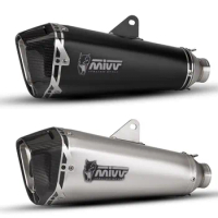 NEW Motorcycle Mivv Exhaust Modify Escape Carbon Fiber Tip Muffler For Honda Yamaha nmax trk 502 gsr 600 CB400 GY6 Z750 800 900