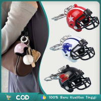 Gantungan Kunci Model Helm Rugby 3d / Gantungan Tas Koleksi / Keychain Motor Sport / Gantungan Kunci
