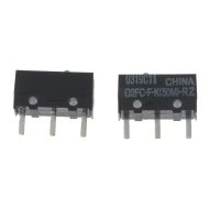 ปุ่มไมโครเมาส์, 2 ชิ้น, ปลั๊กร้อน D2FC-F-K (50M)-RZ, เข้ากันได้กับเมาส์ MX G series, Fretting