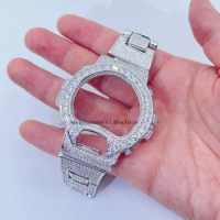 Iced Out Hip Hop Micro Pave Cz Watch Bezel and Band for G Shock DW6900