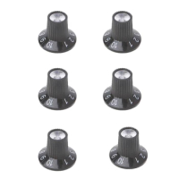 6pcs Guitar Knob Amplifier Skirted Knobs Volume Tone Control For Fender Parts