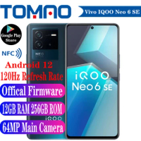 Vivo IQOO Neo 6 SE 6SE 5G Cell phone 8GB 12GB RAM 128GB 256GB ROM Snapdragon 870 Octa Core 6.62" 4700mAh 80W 64MP Main Cameras